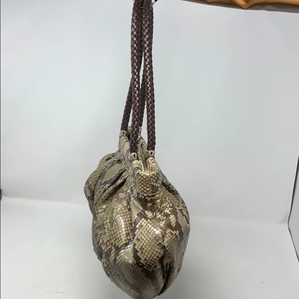 Carlos Falchi Fatto a Mano Genuine Snakeskin Bag